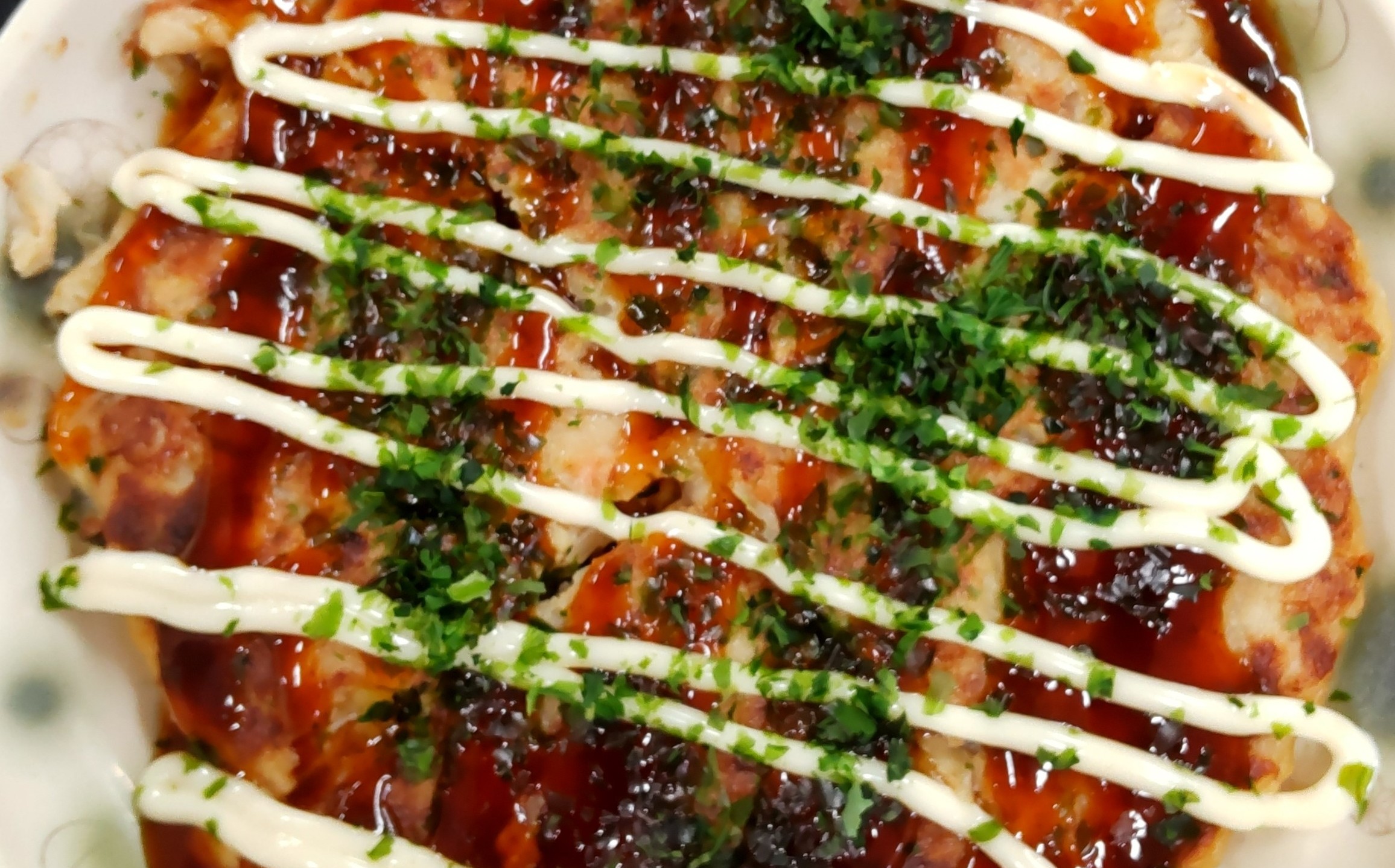 お好み焼き提供