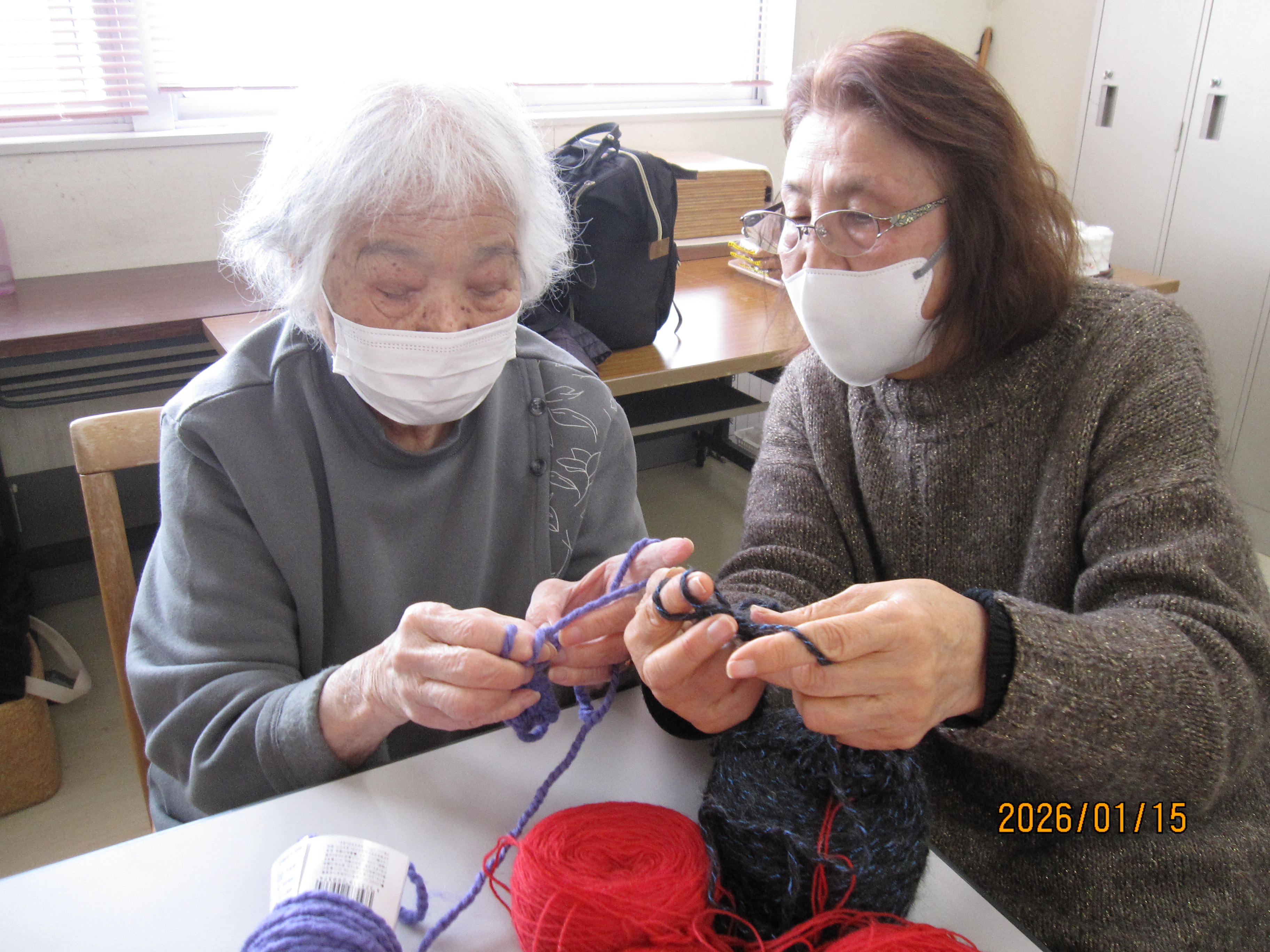 デイ　指編み教室