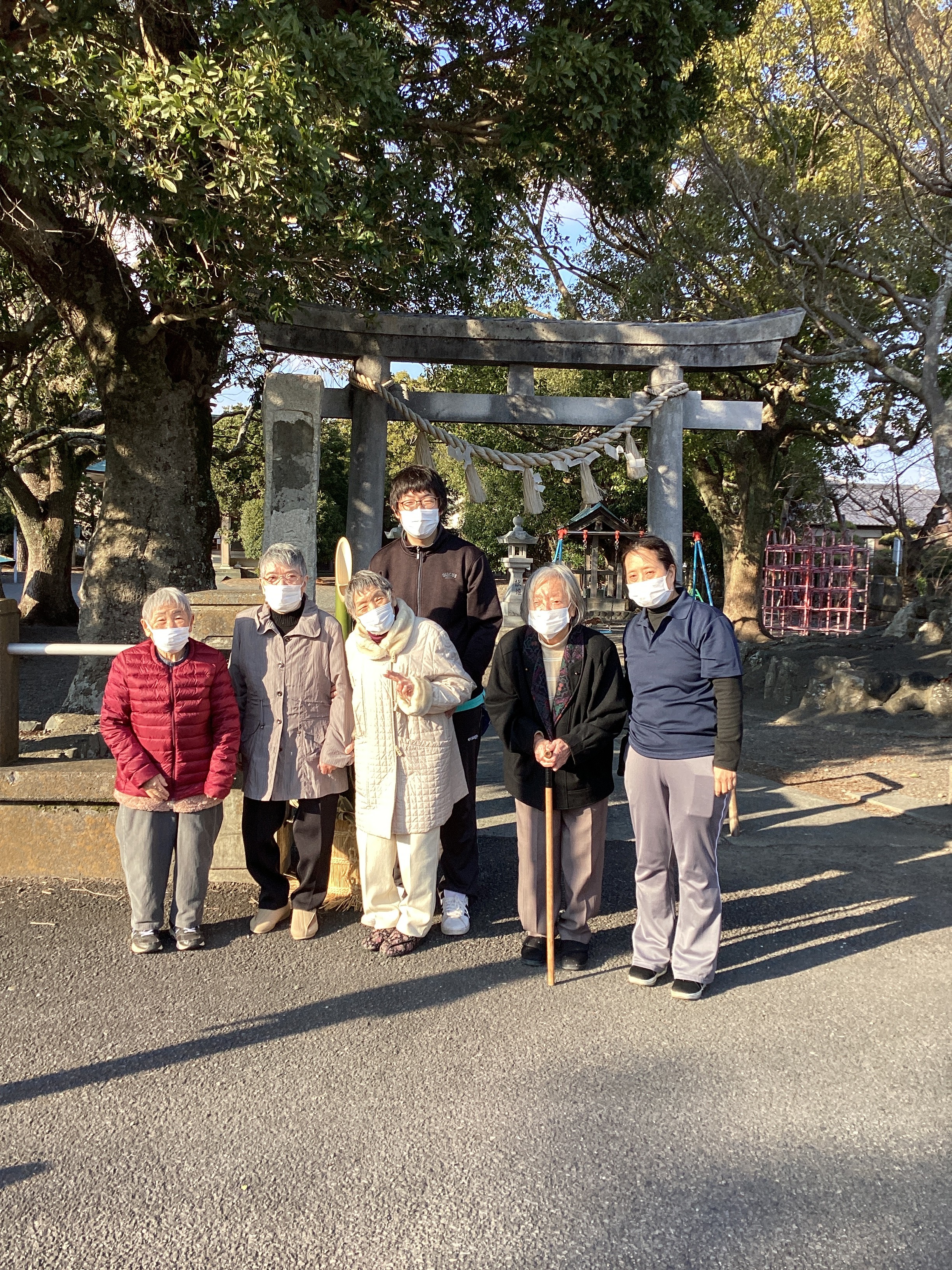ひまわりの家　初詣