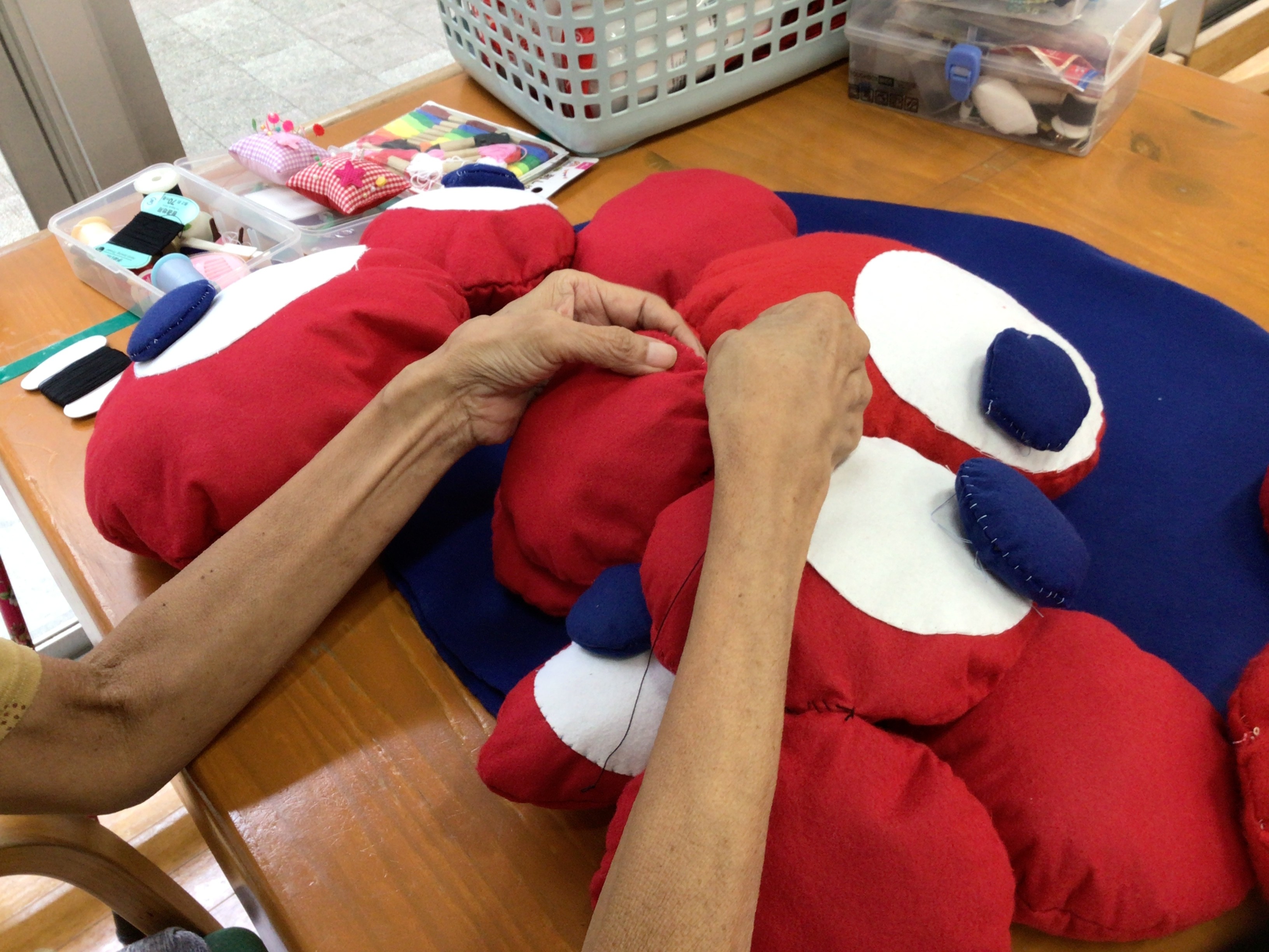 案山子制作～ミャクミャク編～